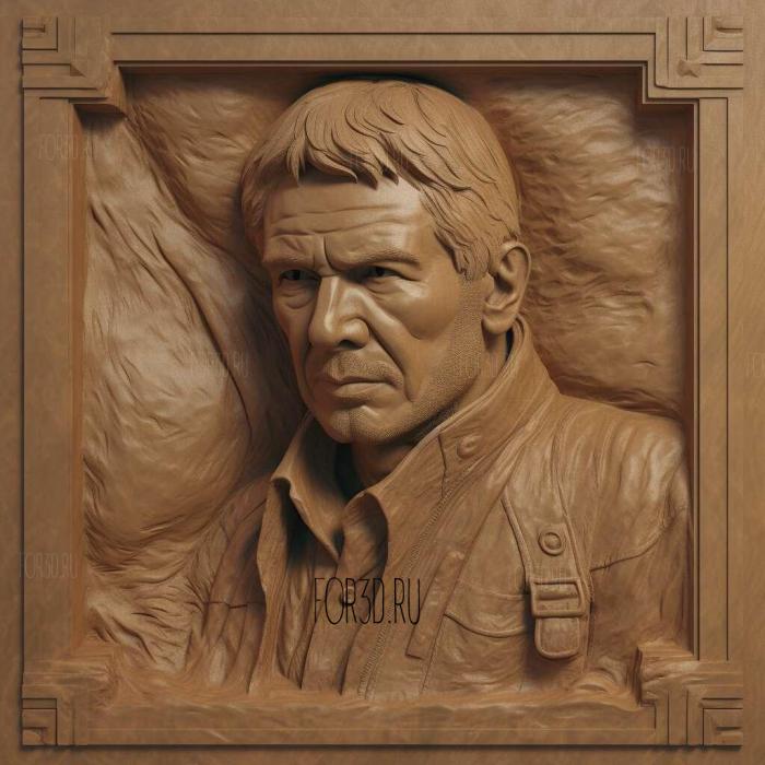 Harrison Ford 4 stl model for CNC